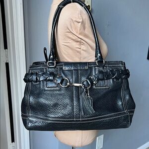 Coach Black Satchel Bag